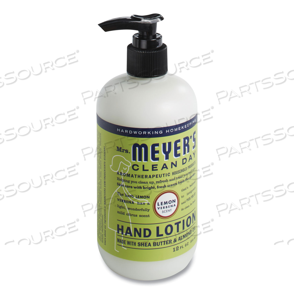 CLEAN DAY HAND LOTION, 12 OZ PUMP BOTTLE, LEMON VERBENA by Mrs. Meyer's