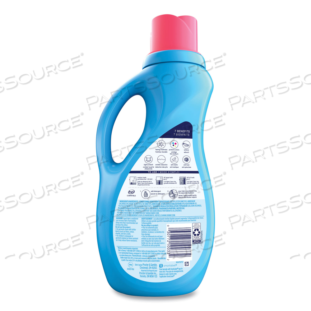 LIQUID FABRIC SOFTENER, APRIL FRESH, 44 OZ BOTTLE by Downy LIQUID FABRIC SOFTENER, APRIL FRESH, 44 OZ BOTTLE by Downy