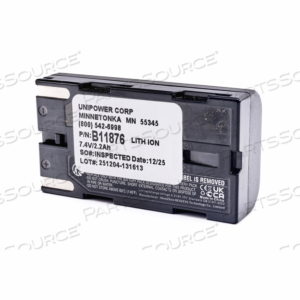 CERTIFIER FA PLUS VENTILATOR, CERTIFIER FLOW ANALYZER PLUS V 7.4 V LI-ION 2200 MAH BATTERY by TSI Incorporated CERTIFIER FA PLUS VENTILATOR, CERTIFIER FLOW ANALYZER PLUS V 7.4 V LI-ION 2200 MAH BATTERY by TSI Incorporated