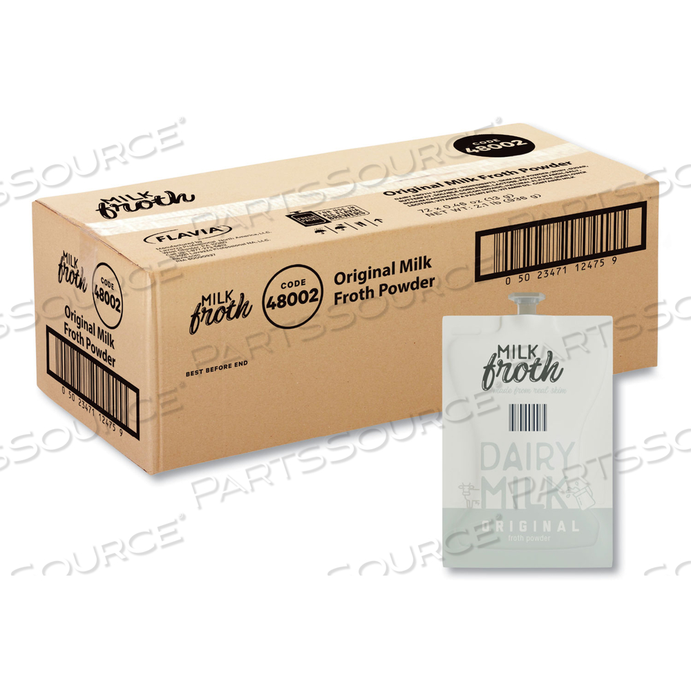 DAIRY MILK FROTH POWDER FRESHPACK, ORIGINAL, 0.46 OZ POUCH by FLAVIA DAIRY MILK FROTH POWDER FRESHPACK, ORIGINAL, 0.46 OZ POUCH by FLAVIA