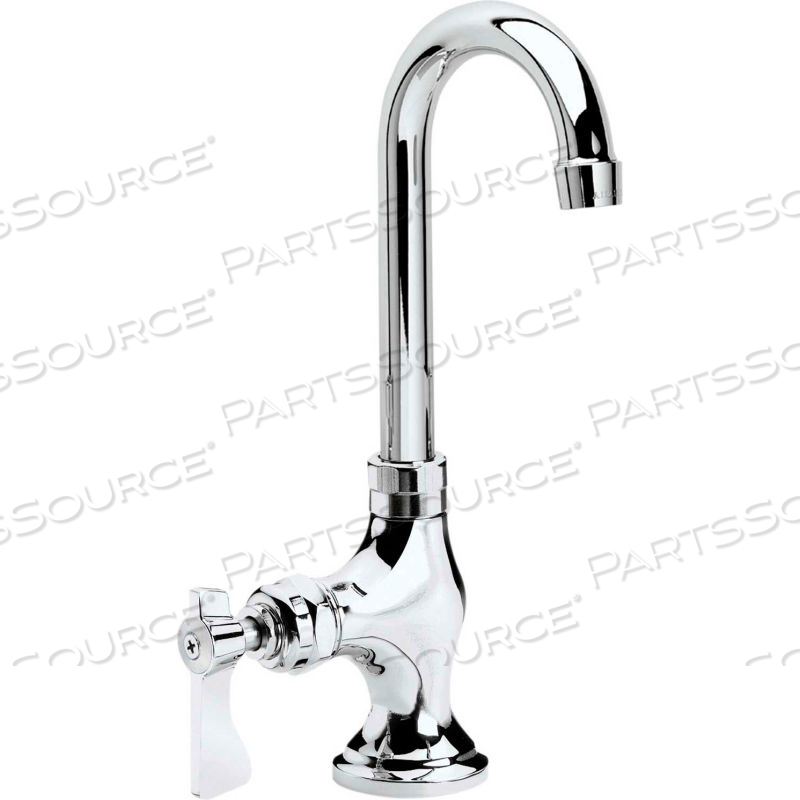 ROYAL SERIES SINGLE WALL MOUNT PANTRY FAUCET, 3-1/2" GOOSENECK SPOUT by Krowne