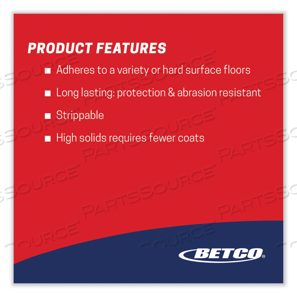 SURE CURE URETHANE FORTIFIED SEALER/FINISH, 5 GAL BAG-IN-BOX by Betco Corporation