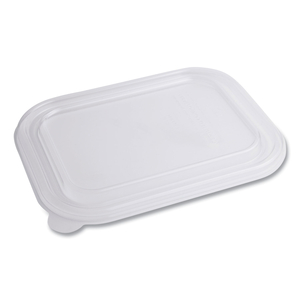 PLA LIDS FOR TRSC60 FIBER CONTAINERS, 7.8 X 10.2 X 0.5, CLEAR, PLASTIC by World Centric