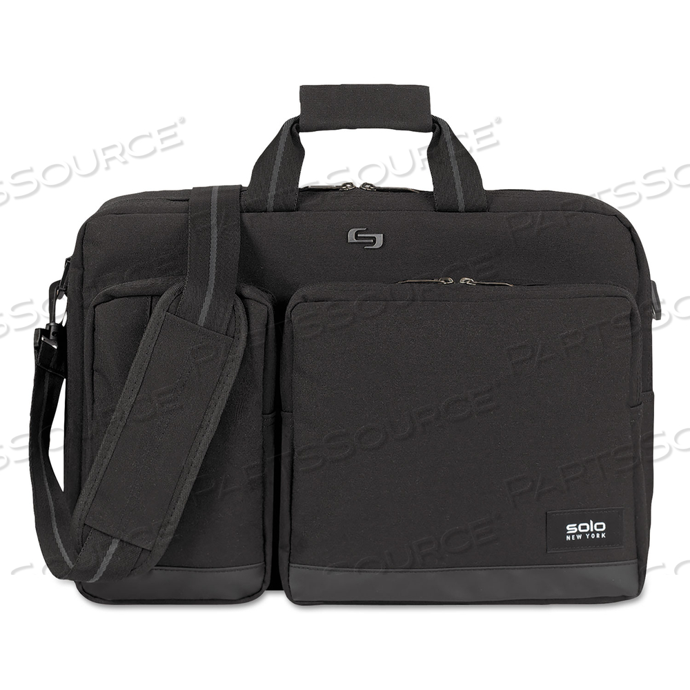 URBAN HYBRID BRIEFCASE, FITS DEVICES UP TO 15.6", POLYESTER, 5 X 17.25 X 17.24, BLACK by Solo URBAN HYBRID BRIEFCASE, FITS DEVICES UP TO 15.6", POLYESTER, 5 X 17.25 X 17.24, BLACK by Solo