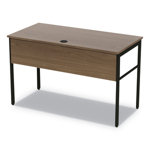 URBAN SERIES DESK WORKSTATION, 47.25" X 23.75" X 29.5", NATURAL WALNUT by Linea Italia Inc
