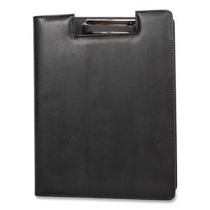 FAUX-LEATHER PADFOLIO, NOTCHED FRONT COVER WITH CLIPBOARD FASTENER, 9 X 12 PAD, 9.75 X 12.5, BLACK by Bond Street, Ltd. FAUX-LEATHER PADFOLIO, NOTCHED FRONT COVER WITH CLIPBOARD FASTENER, 9 X 12 PAD, 9.75 X 12.5, BLACK by Bond Street, Ltd.