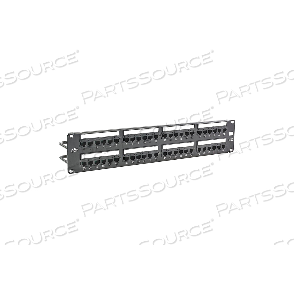 PATCH PANEL 3.46IN.H 5E CATEGORY STEEL by Hubbell