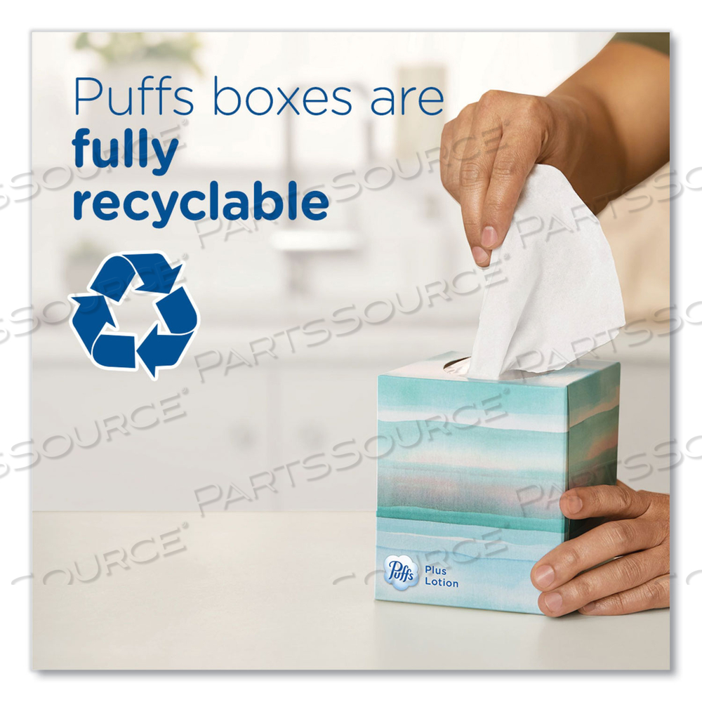 ULTRA SOFT FACIAL TISSUE, 2-PLY, WHITE, 124 SHEETS/BOX by Puffs