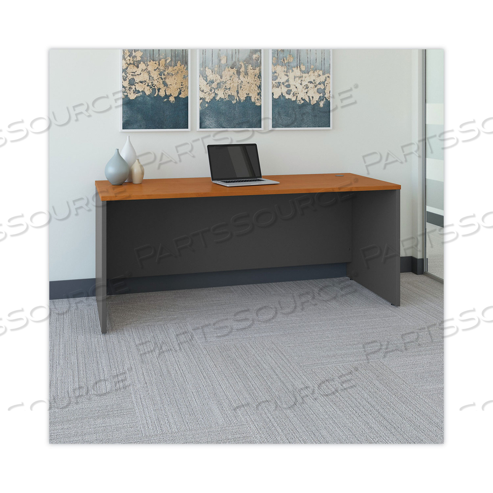MANAGERS DESK SHELL - 72" NATURAL CHERRY by Bush Industries