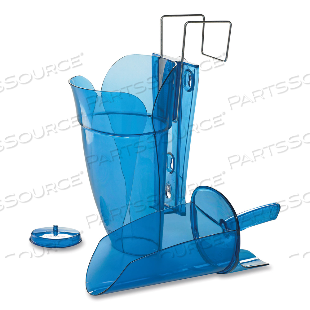 SAF-T-SCOOP AND GUARDIAN SYSTEM FOR ICE MACHINES, 64-86 OZ, TRANSPARENT BLUE by San Jamar SAF-T-SCOOP AND GUARDIAN SYSTEM FOR ICE MACHINES, 64-86 OZ, TRANSPARENT BLUE by San Jamar