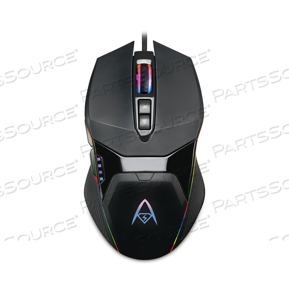 IMOUSE X5 ILLUMINATED SEVEN-BUTTON GAMING MOUSE, USB 2.0, LEFT/RIGHT HAND USE, BLACK by Adesso, Inc. IMOUSE X5 ILLUMINATED SEVEN-BUTTON GAMING MOUSE, USB 2.0, LEFT/RIGHT HAND USE, BLACK by Adesso, Inc.