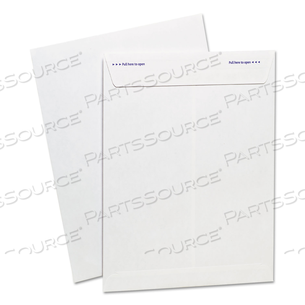 GOLD FIBRE FASTRIP RELEASE AND SEAL CATALOG ENVELOPE, #10 1/2, CHEESE BLADE FLAP, SELF-ADHESIVE CLOSURE, 9 X 12, WHITE by Ampad Corporation