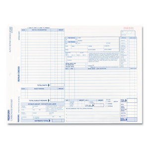 SPEEDISET FOUR-PART AUTO REPAIR FORM, FOUR-PART CARBONLESS, 11 X 8.5 by Rediform SPEEDISET FOUR-PART AUTO REPAIR FORM, FOUR-PART CARBONLESS, 11 X 8.5 by Rediform