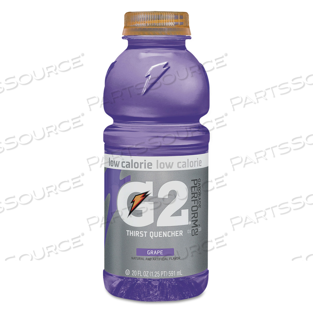 G2 PERFORM 02 LOW-CALORIE THIRST QUENCHER, GRAPE, 20 OZ BOTTLE by Gatorade G2 PERFORM 02 LOW-CALORIE THIRST QUENCHER, GRAPE, 20 OZ BOTTLE by Gatorade