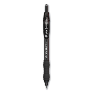 PROFILE BALLPOINT PEN, RETRACTABLE, MEDIUM 1 MM, BLACK INK, TRANSLUCENT BLACK BARREL by Paper Mate