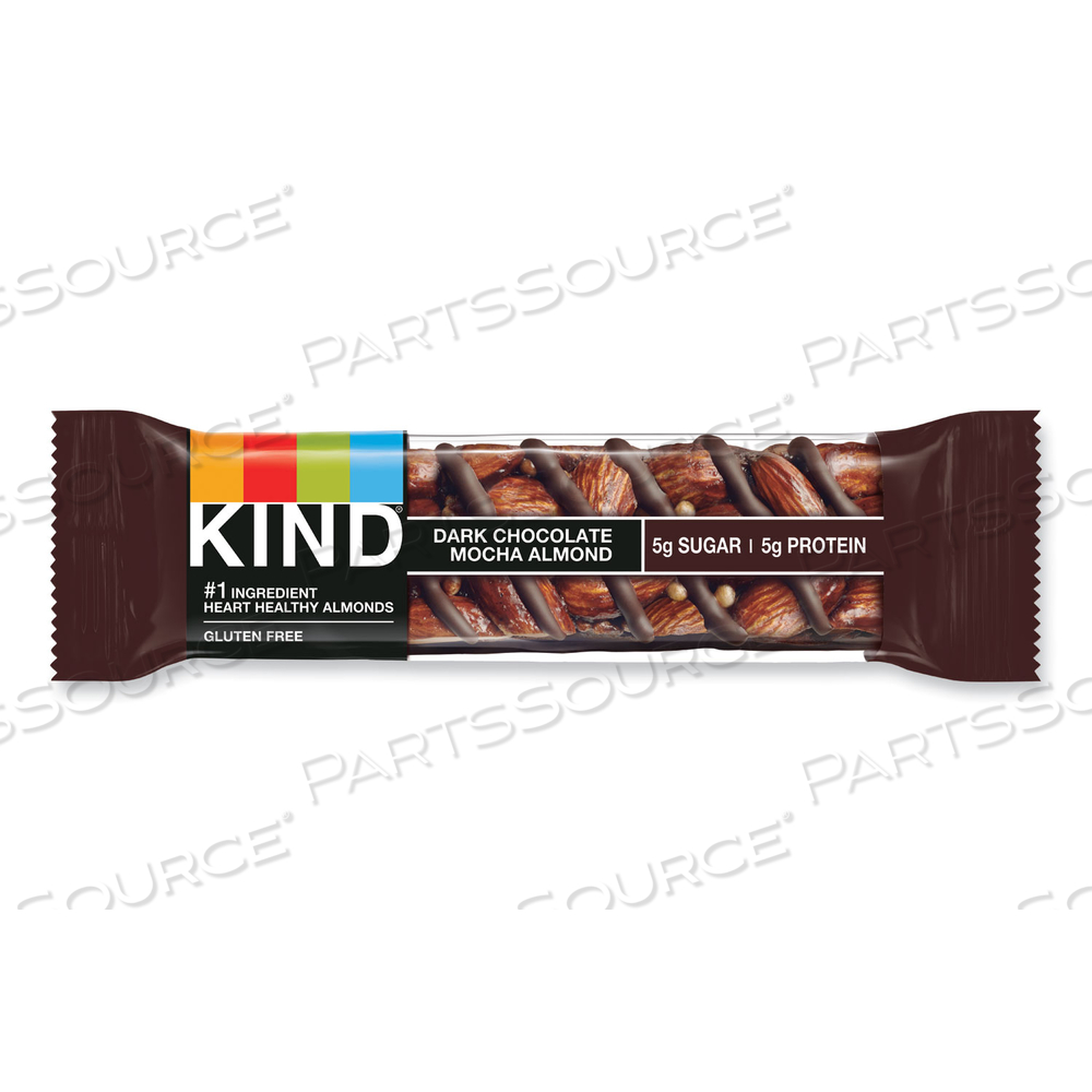 NUTS AND SPICES BAR, DARK CHOCOLATE MOCHA ALMOND, 1.4 OZ BAR by Kind NUTS AND SPICES BAR, DARK CHOCOLATE MOCHA ALMOND, 1.4 OZ BAR by Kind