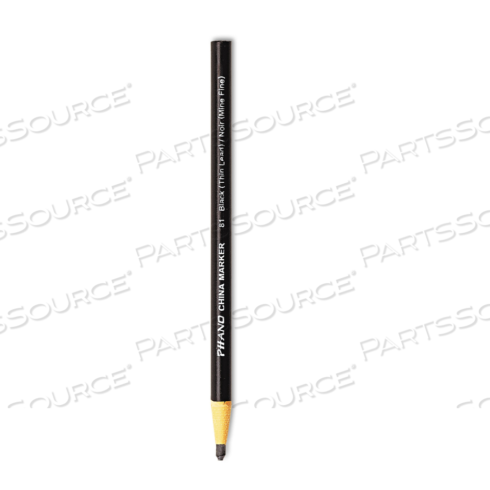 CHINA MARKER, BLACK, THIN LEAD by Dixon Ticonderoga CHINA MARKER, BLACK, THIN LEAD by Dixon Ticonderoga