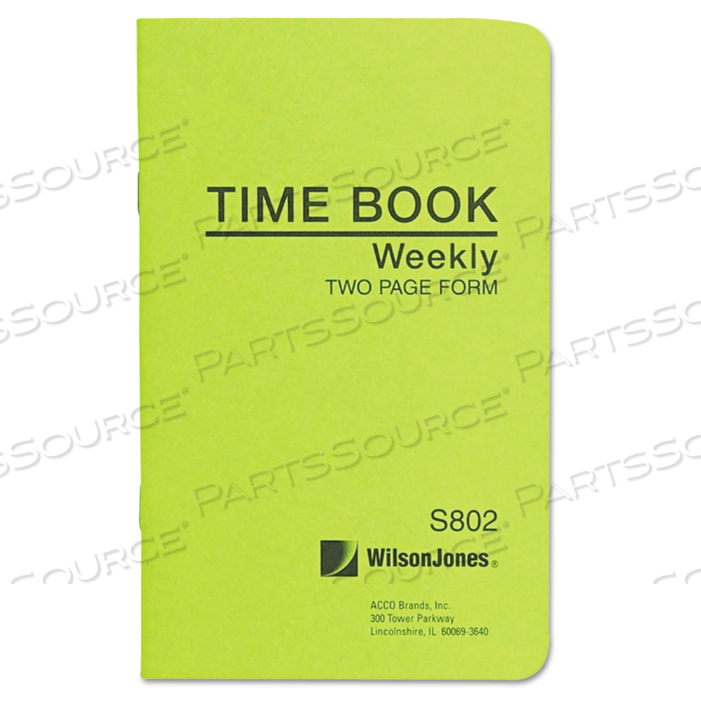 FOREMAN'S TIME BOOK, ONE-PART (NO COPIES), 13.5 X 4.13, 36 FORMS TOTAL by Wilson Jones