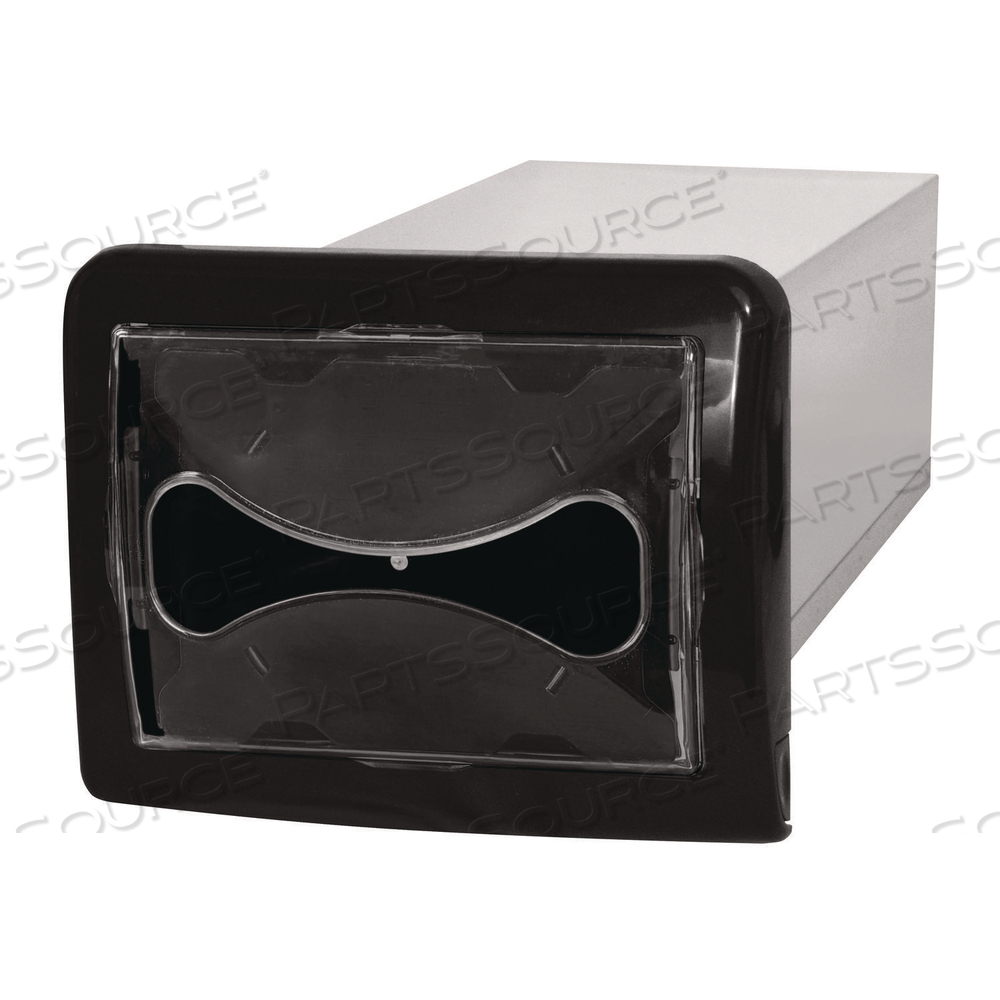 TANDEM IN-COUNTER INTERFOLD NAPKINS DISPENSER, 6.25 X 18 X 6.5, BLACK by Cascades PRO