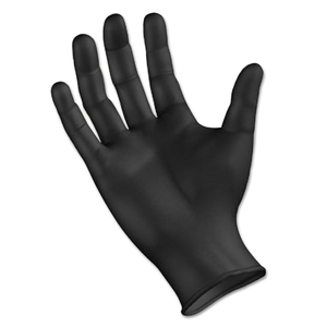 DISPOSABLE GENERAL-PURPOSE POWDER-FREE NITRILE GLOVES, X-LARGE, BLACK, 4.4 MIL by Boardwalk DISPOSABLE GENERAL-PURPOSE POWDER-FREE NITRILE GLOVES, X-LARGE, BLACK, 4.4 MIL by Boardwalk