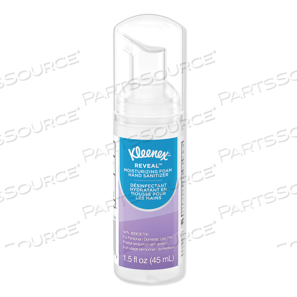 ULTRA MOISTURIZING FOAM HAND SANITIZER, 1.5 OZ PUMP BOTTLE, UNSCENTED by Kleenex ULTRA MOISTURIZING FOAM HAND SANITIZER, 1.5 OZ PUMP BOTTLE, UNSCENTED by Kleenex