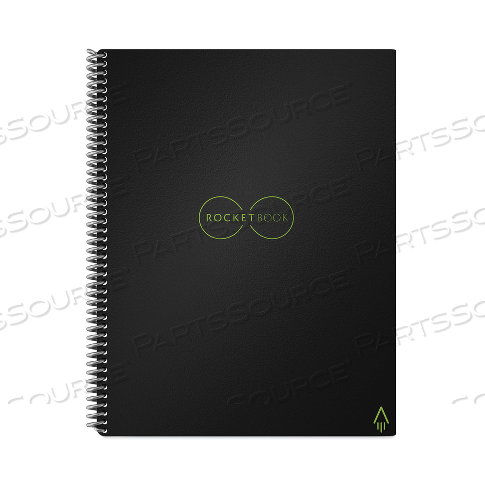 CORE SMART NOTEBOOK, MEDIUM/COLLEGE RULE, BLACK COVER, 11 X 8.5, 16 SHEETS 