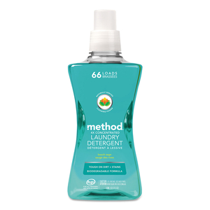 4X CONCENTRATED LAUNDRY DETERGENT, BEACH SAGE, 53.5 OZ BOTTLE by Method 4X CONCENTRATED LAUNDRY DETERGENT, BEACH SAGE, 53.5 OZ BOTTLE by Method
