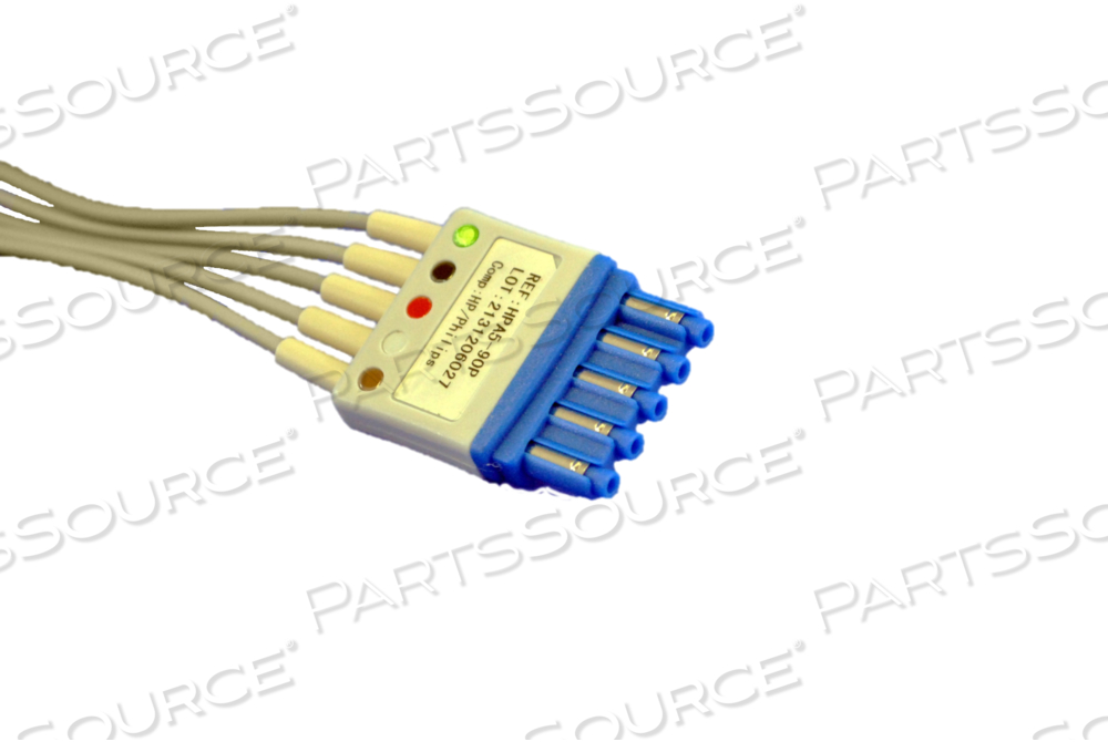 PHILIPS COMPATIBLE ECG LEADWIRE 5 LEADS PINCH/GRABBER BAG OF 1 PHILIPS COMPATIBLE ECG LEADWIRE 5 LEADS PINCH/GRABBER BAG OF 1