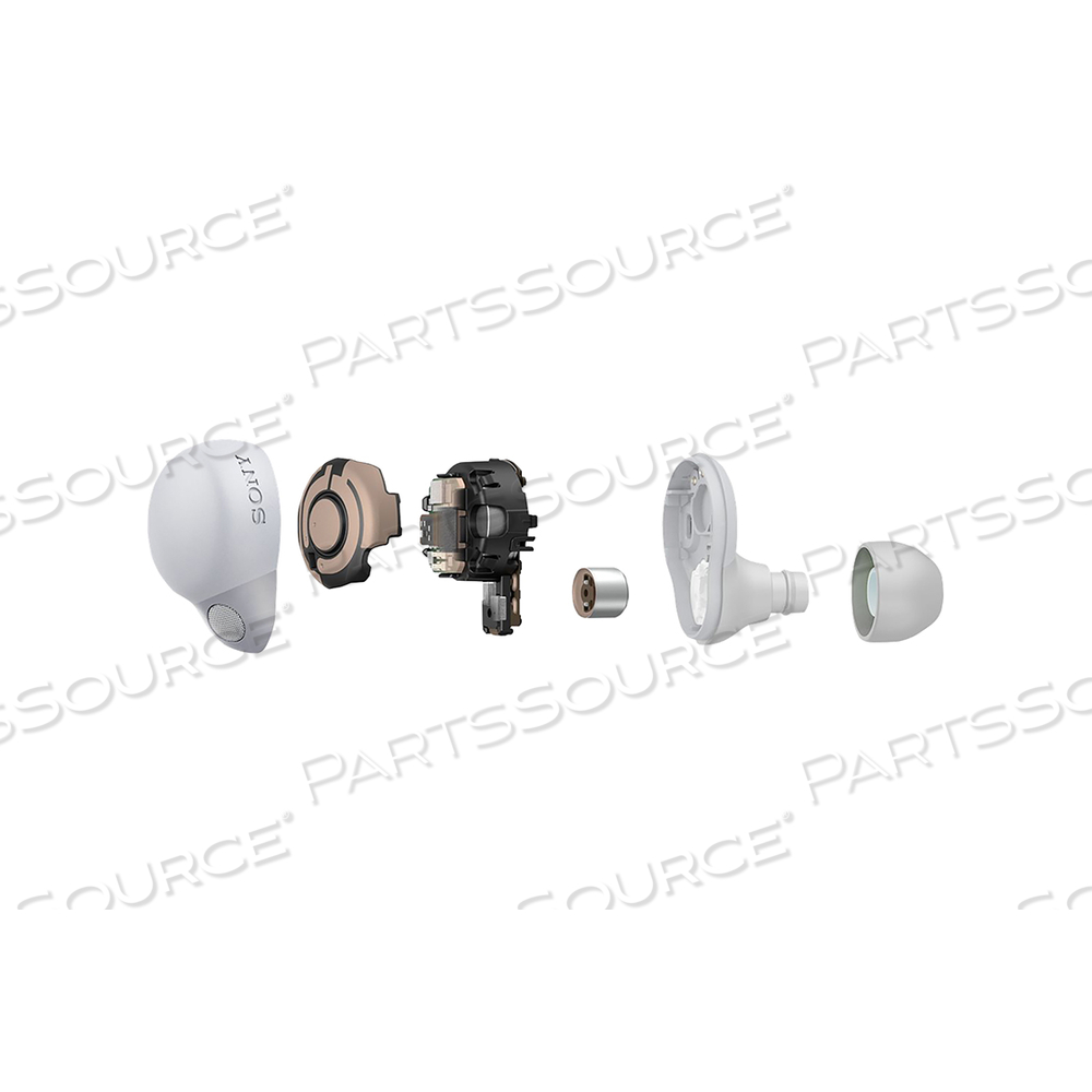 LINKBUDS S, TRUE WIRELESS EARPHONES WITH MIC, IN-EAR, BLUETOOTH, ACTIVE NOISE CANCELING, WHITE by Sony Electronics