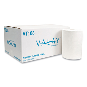 10 INCH TAD ROLL TOWELS, 1-PLY, 10" X 550 FT, WHITE/CARTON by Morcon Tissue 10 INCH TAD ROLL TOWELS, 1-PLY, 10" X 550 FT, WHITE/CARTON by Morcon Tissue