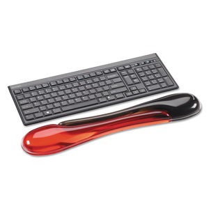 DUO GEL WAVE KEYBOARD WRIST REST, 22.62 X 5.12, RED by Kensington Computer Products
