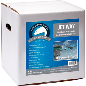 50LB BOX OF JET WAY SODIUM FORMATE GRANULAR DEICER by Bare Ground Systems 50LB BOX OF JET WAY SODIUM FORMATE GRANULAR DEICER by Bare Ground Systems