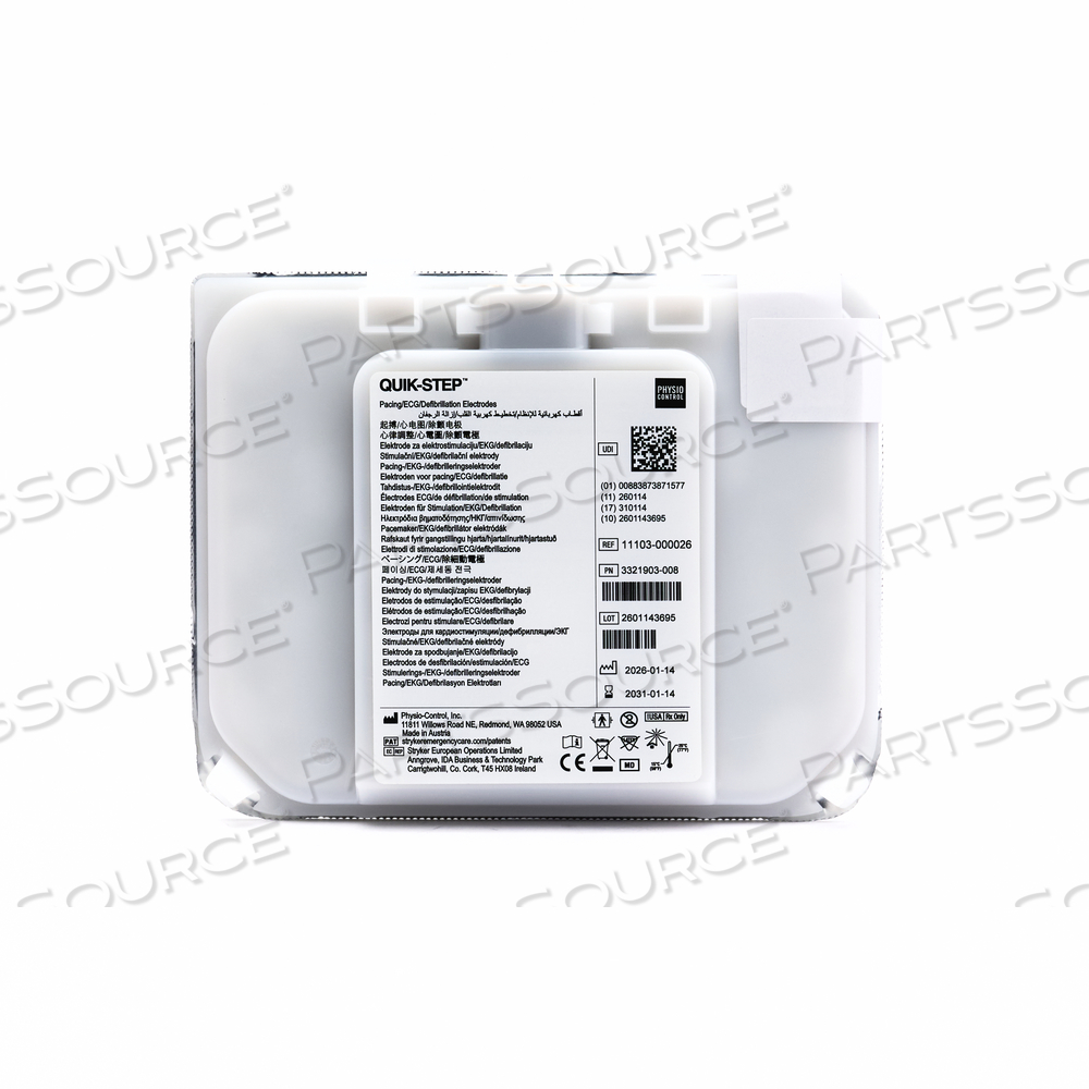 LIFEPAK CR2 QUIK-STEP PACING/ECG/DEFIBRILLATION ELECTRODES by Physio-Control