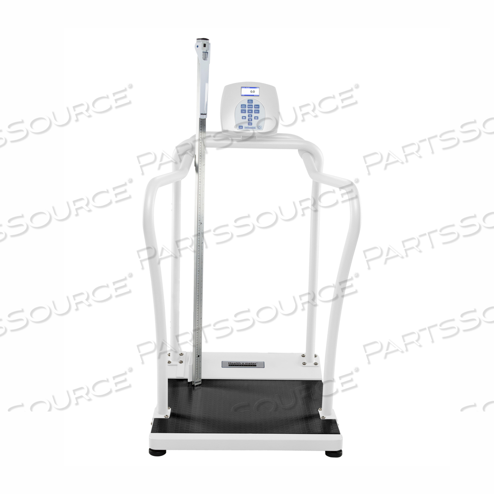 DIGITAL HANDRAIL SCALE WITH HEIGHT ROD INCLUDED AND BUILT-IN PELSTAR WIRELESS TECHNOLOGY KG ONLY 454 X 0.1 KG by Health O Meter Professional Scales DIGITAL HANDRAIL SCALE WITH HEIGHT ROD INCLUDED AND BUILT-IN PELSTAR WIRELESS TECHNOLOGY KG ONLY 454 X 0.1 KG by Health O Meter Professional Scales
