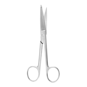 BANDAGE SCISSORS, ARGENT™, 5.5IN SIZE, STAINLESS STEEL, STRAIGHT BLADE TYPE, SURGICAL GRADE, FINGER RING HANDLE TYPE, KNOWLES STYLE, NON-STE by McKesson