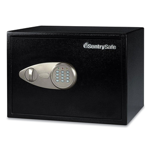 ELECTRONIC LOCK SAFE WITH KEYPAD, 1.18 CU FT, 16.9 X 14.6 X 10.6, BLACK by SentrySafe ELECTRONIC LOCK SAFE WITH KEYPAD, 1.18 CU FT, 16.9 X 14.6 X 10.6, BLACK by SentrySafe