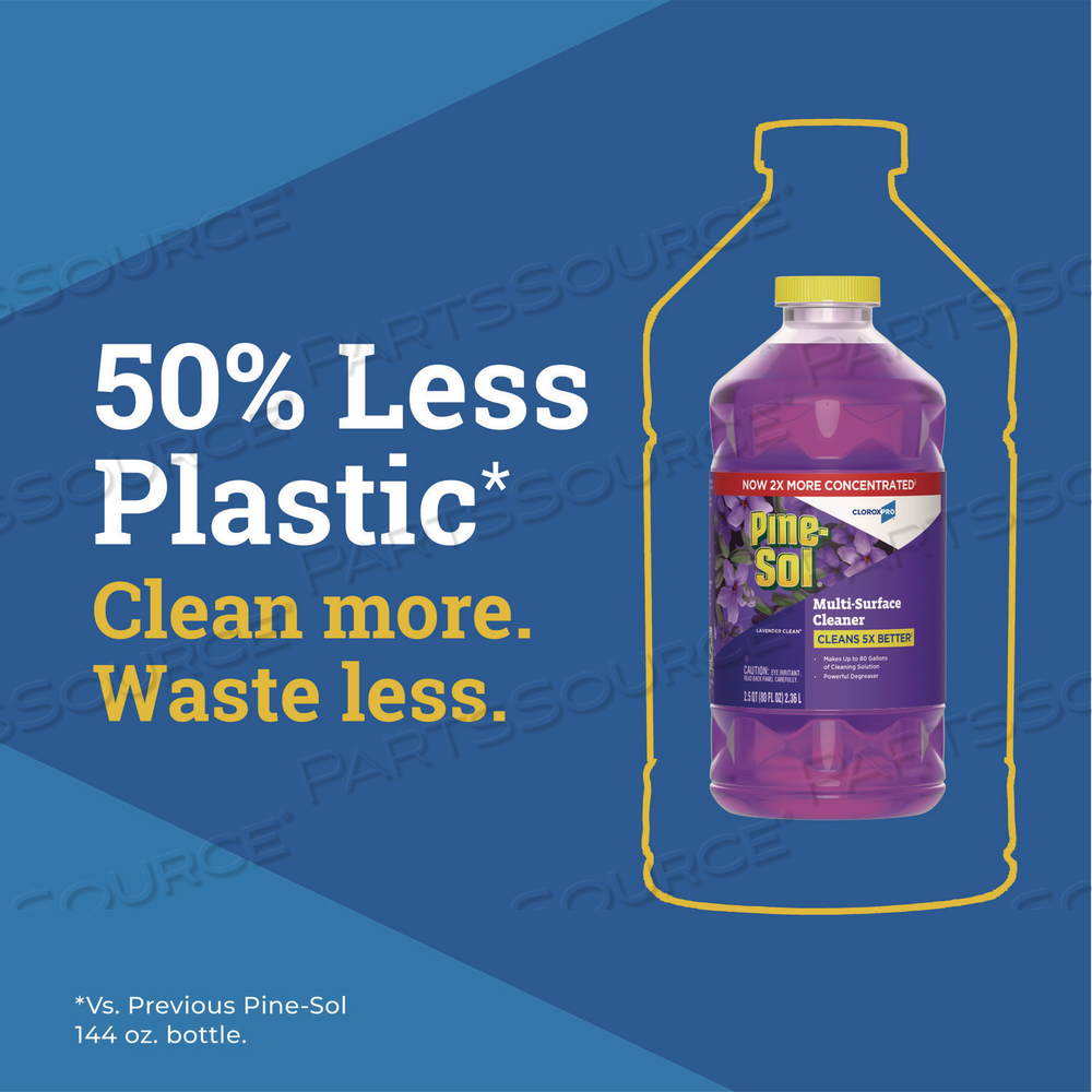 CLOROXPRO MULTI-SURFACE CLEANER CONCENTRATED, LAVENDER CLEAN SCENT, 80 OZ BOTTLE by Pine-Sol