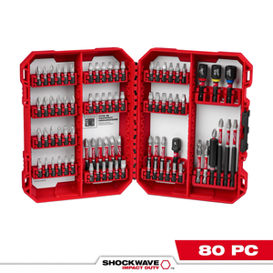 80-PIECES SHOCKWAVE™ IMPACT DUTY DRIVER BIT SET by Milwaukee Electric Tools 80-PIECES SHOCKWAVE™ IMPACT DUTY DRIVER BIT SET by Milwaukee Electric Tools
