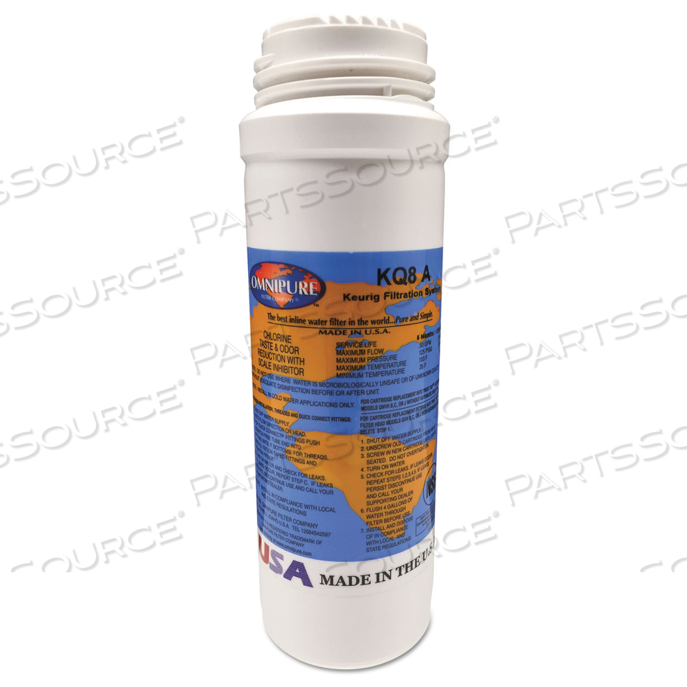 OMNIPURE FILTER CARTRIDGE KQ8 FOR K150P, B3000SE, AND BOLT 