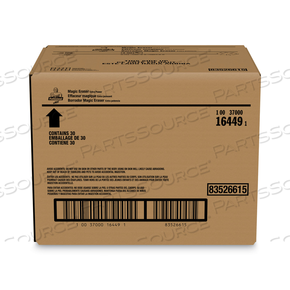 MAGIC ERASER EXTRA DURABLE, 4.6 X 2.4, 0.7" THICK, WHITE by Mr. Clean