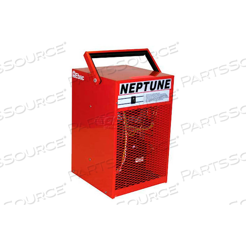 COMPACT PORTABLE DEHUMIDIFIER W/ FOLDING HANDLE, NEPTUNE, 5 AMPS, 282 CFM, 52 PINTS by Ebac Industrial Products