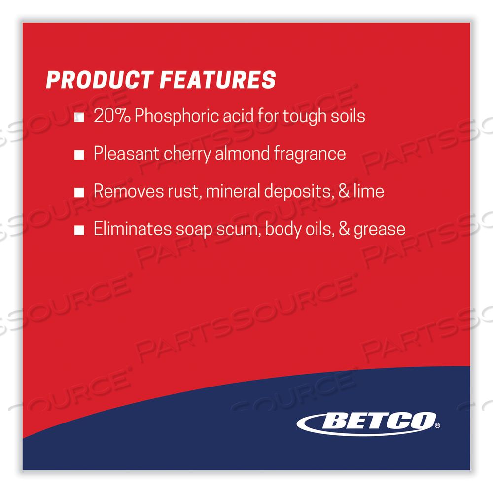 STIX TOILET BOWL CLEANER, CHERRY ALMOND SCENT, 32 OZ BOTTLE by Betco Corporation