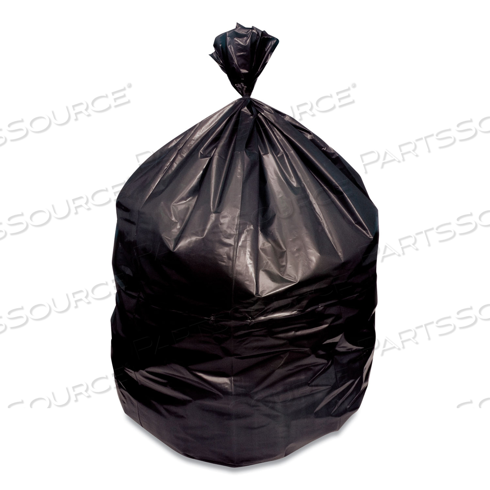 ECO BLEND MAX CAN LINERS, 30 GAL, 1 MIL, 24" X 27", BLACK, 25 BAGS/ROLL by Heritage