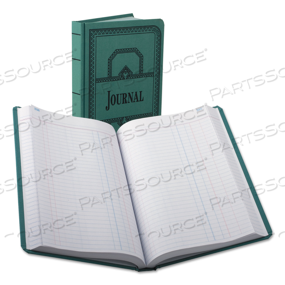 ACCOUNT JOURNAL, JOURNAL-STYLE RULE, BLUE COVER, 11.75 X 7.25 SHEETS, 500 SHEETS/BOOK by Boorum & Pease ACCOUNT JOURNAL, JOURNAL-STYLE RULE, BLUE COVER, 11.75 X 7.25 SHEETS, 500 SHEETS/BOOK by Boorum & Pease