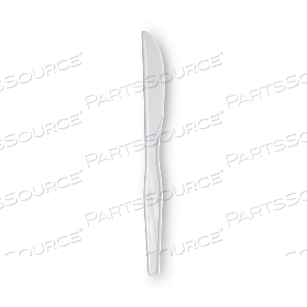 PLASTIC CUTLERY, HEAVYWEIGHT KNIVES, WHITE by Dixie