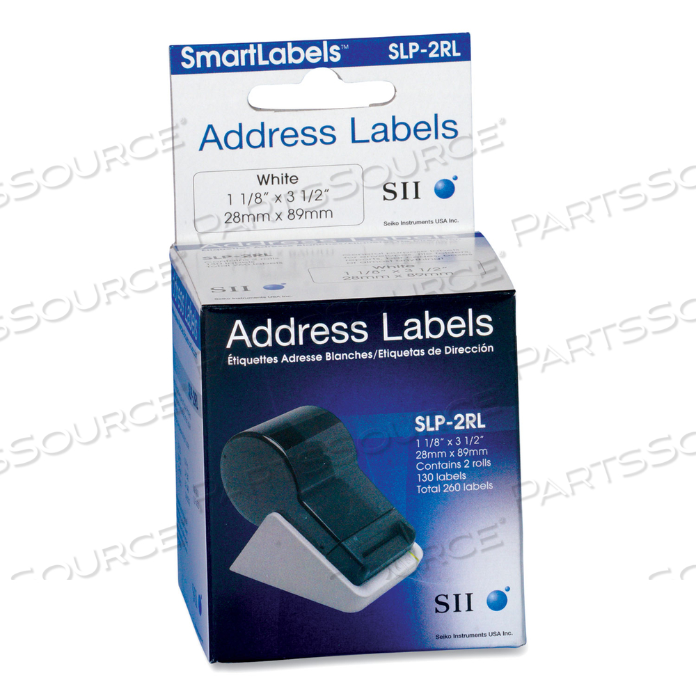 SELF-ADHESIVE ADDRESS LABELS WHITE PK2 by Seiko Instruments USA Inc.