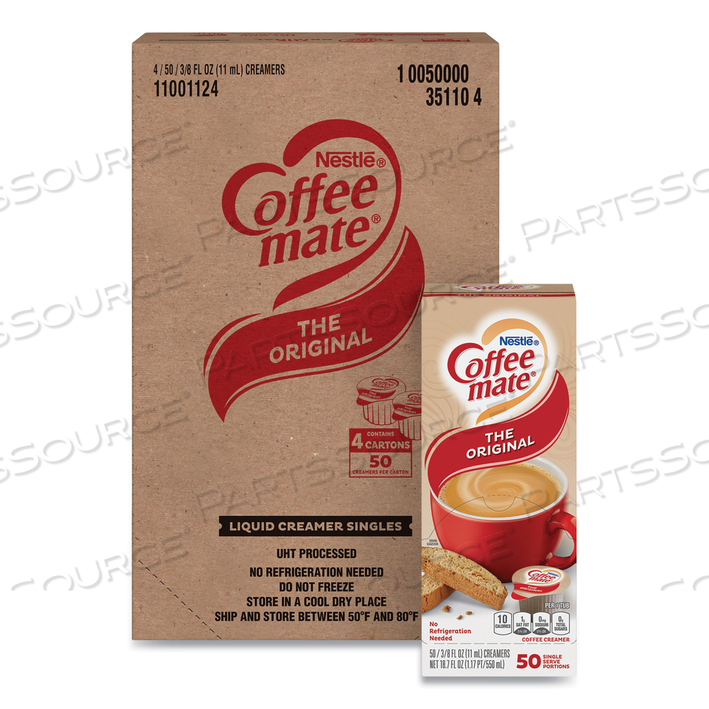 LIQUID COFFEE CREAMER, ORIGINAL, 0.38 OZ MINI CUPS by Coffee-Mate
