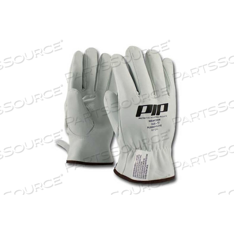 TOP GRAIN GOATSKIN LEATHER PROTECTOR FOR NOVAX GLOVES, SLIP ON, SIZE 8 by Protective Industrial Products