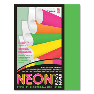 NEON MULTI-PURPOSE PAPER, 24 LB BOND WEIGHT, 8.5 X 11, GREEN by Pacon