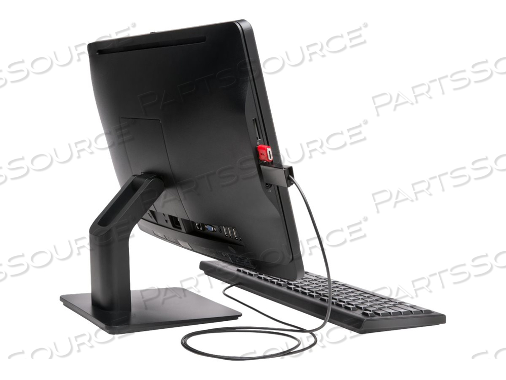 USB PORT LOCK, RECTANGULAR, BLACK, FLAT KEY LOCK TYPE, WITH SECURITY GUARD by Kensington Computer Products